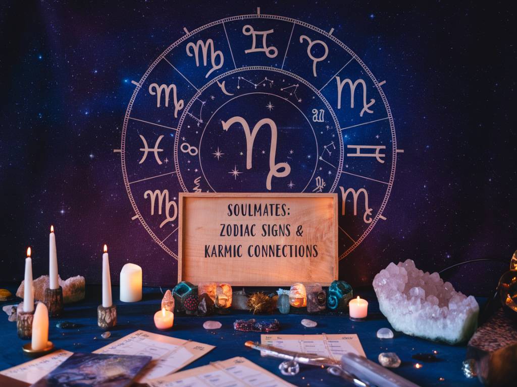 Les signes astrologiques et leur compatibilité avec les âmes sœurs karmiques.